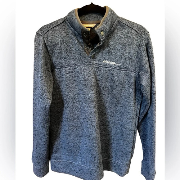 Men’s size small fleece lined mid weight pullover navy in excellent condition - Picture 2 of 5